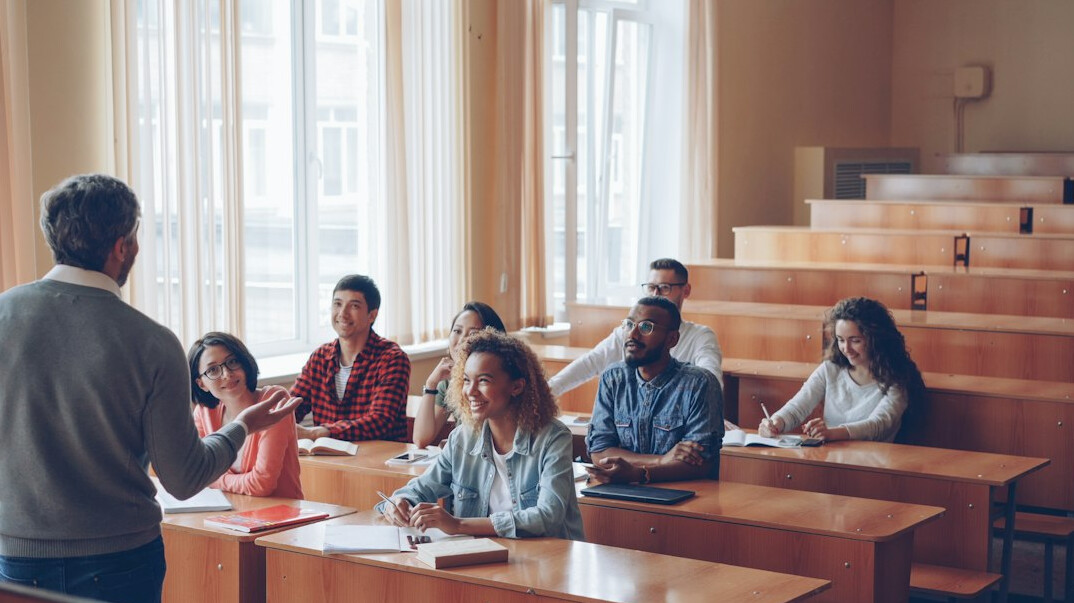 group discussion in classroom