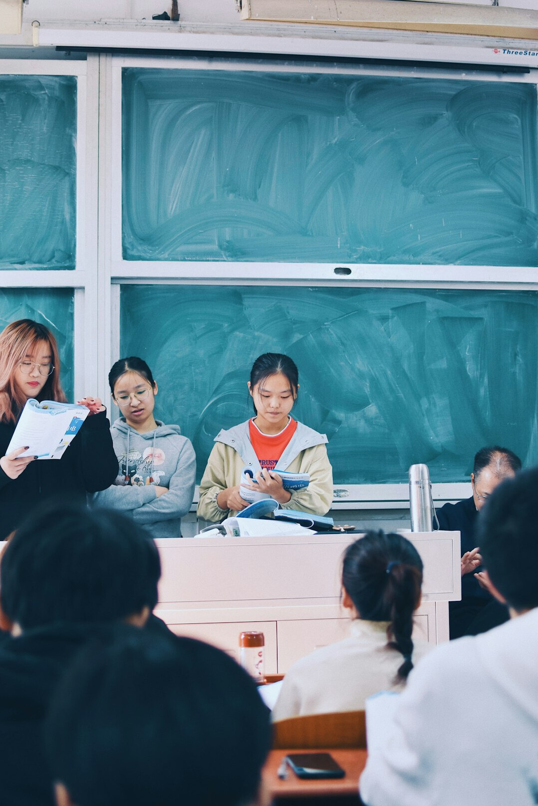 group discussion in classroom