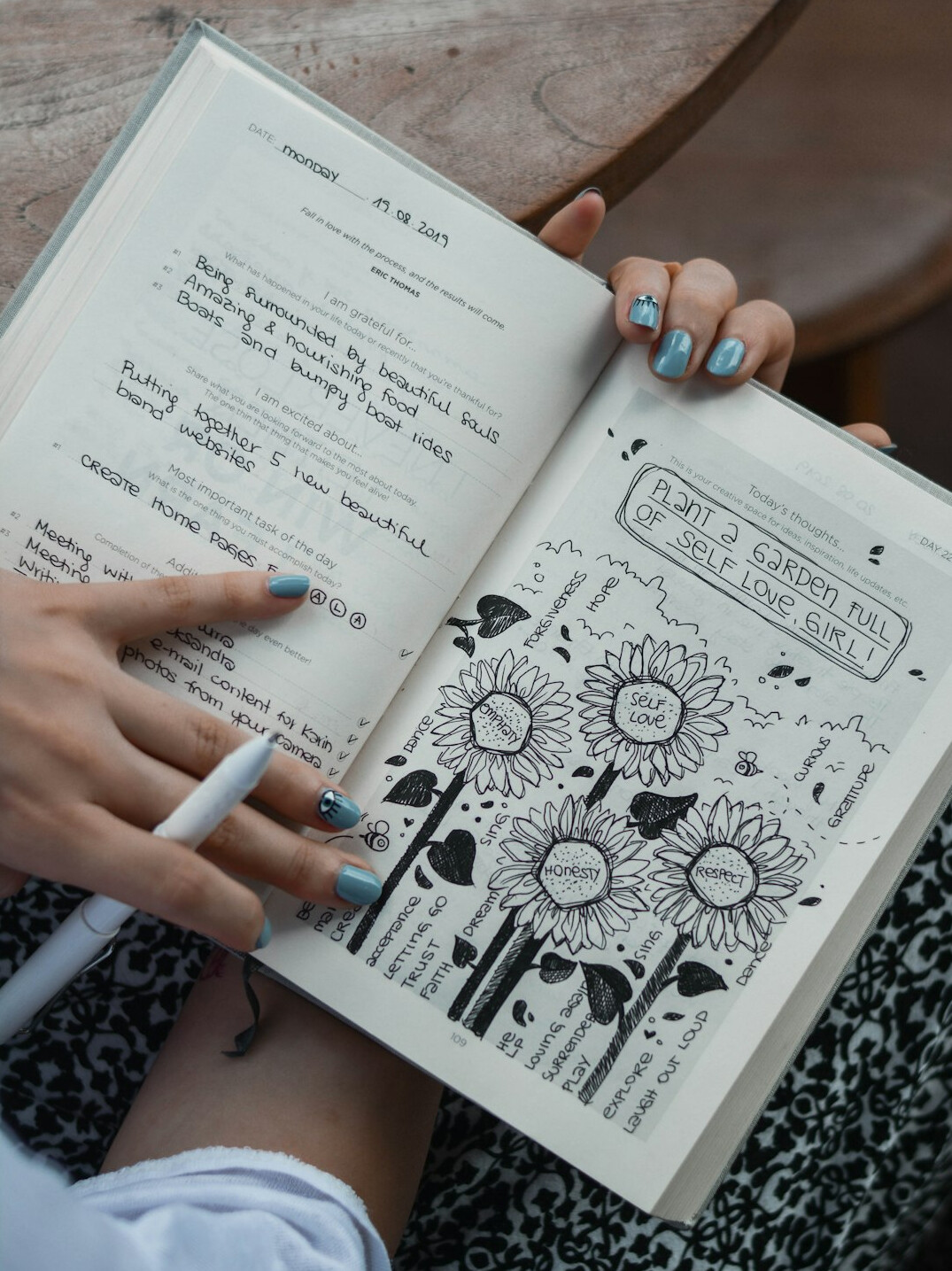 person journaling personal growth